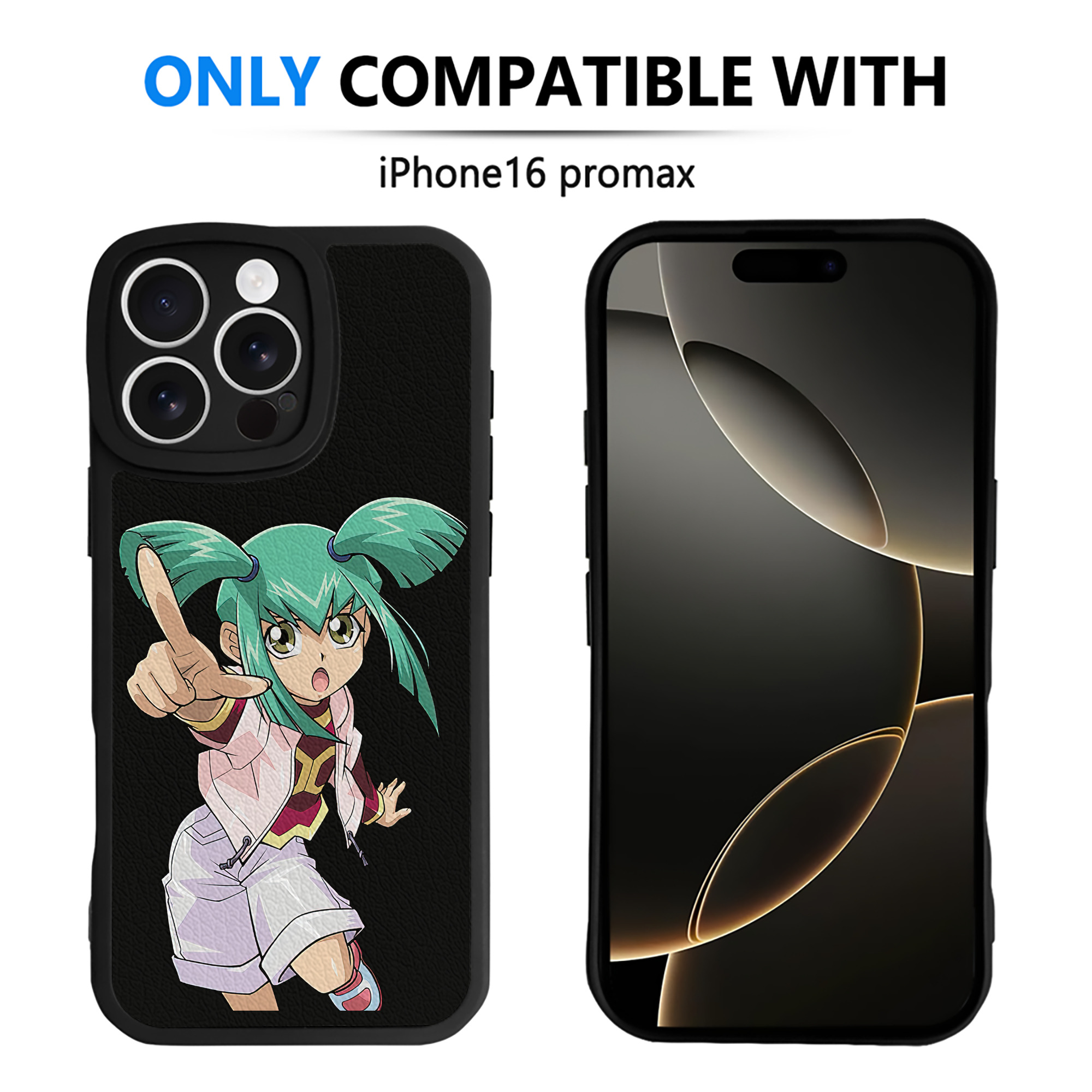 （画像用） 遊☆戯☆王 Yu-Gi-Oh! 【iPhone 16シリーズ対応】シリコンスマホケース（レザー調） 材質：シリコン